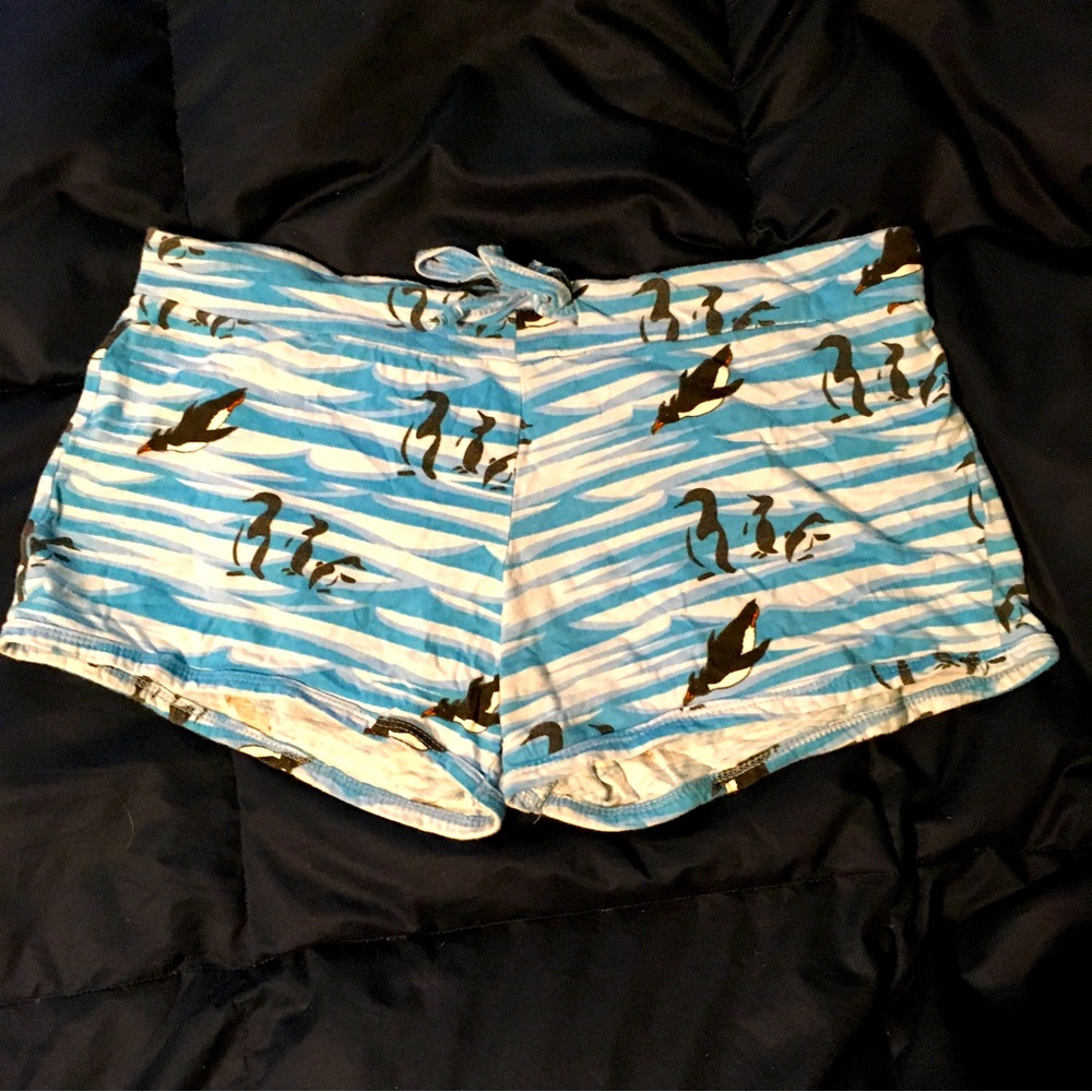Penguin pajama shorts